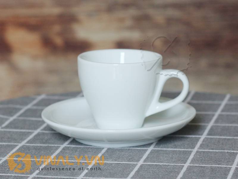 ly cafe espresso trắng - Kiểu dáng thiết kế hiện đại