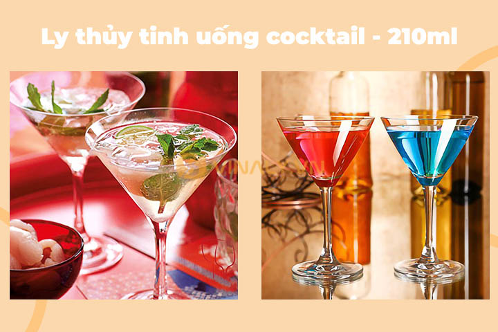 Ly thuy tinh uong cocktail 210ml nen