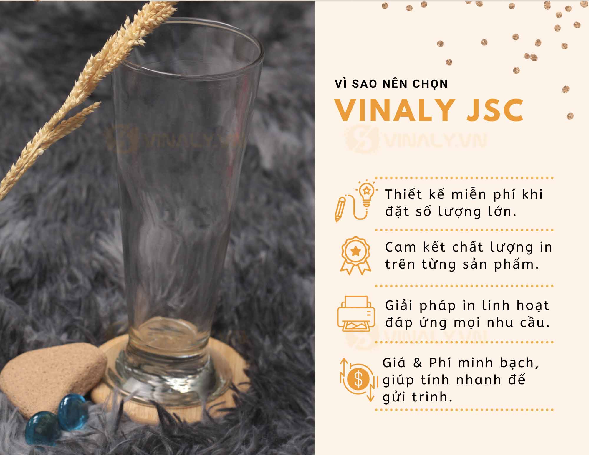 LY THỦY TINH CAO CẤP ĐẸP DUBLIN - VINALY.VN