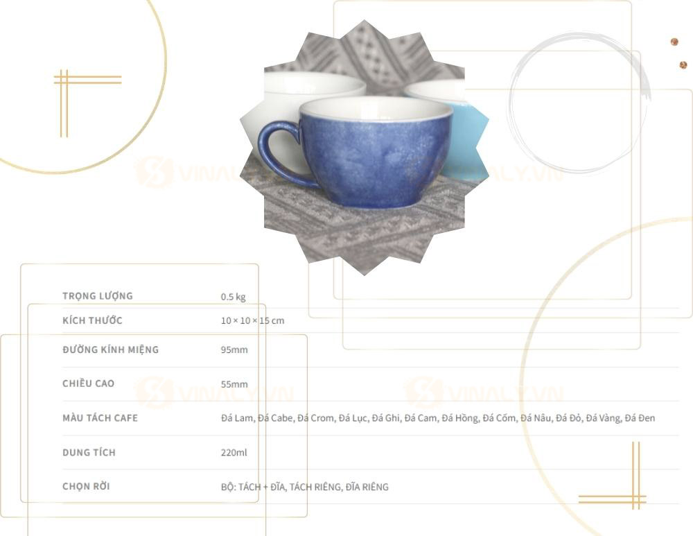 LY UỐNG CAPUCHINO MÀU LOANG 220ML - GIÁ CHỈ TỪ 65K
