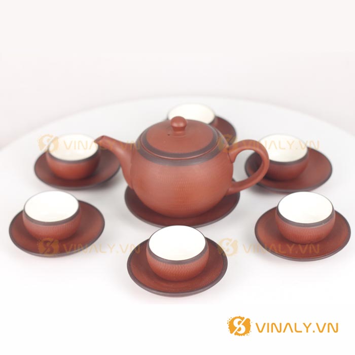 Bộ ấm trà quà tặng đất nung đỏ son được cung cấp sỉ số lượng lớn bởi Vinaly.vn