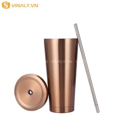 Bình giữ nhiệt màu vàng đồng - Vinaly