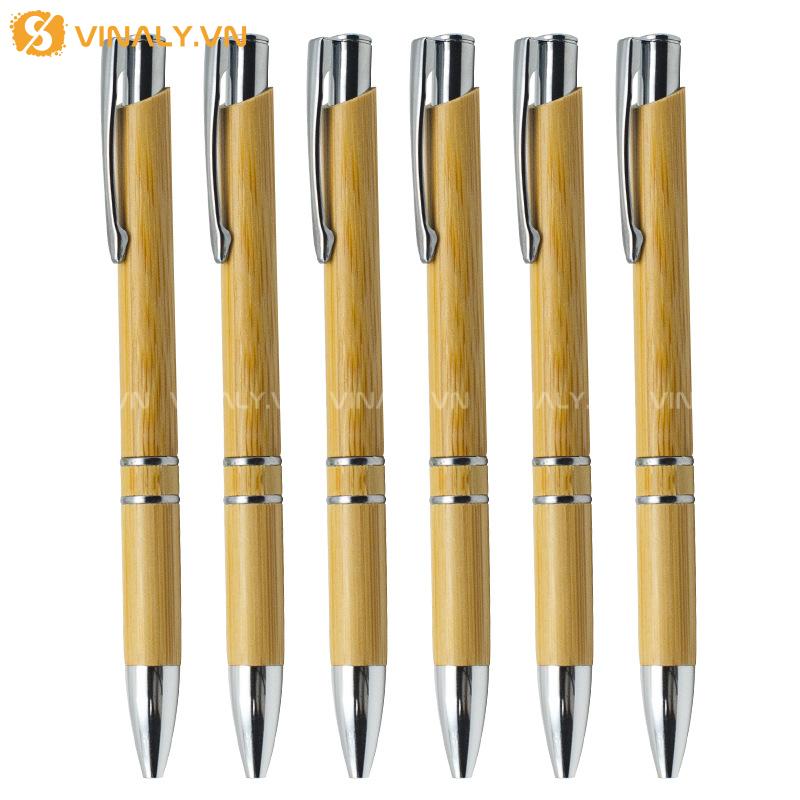 Bút bi tre khoen bạc