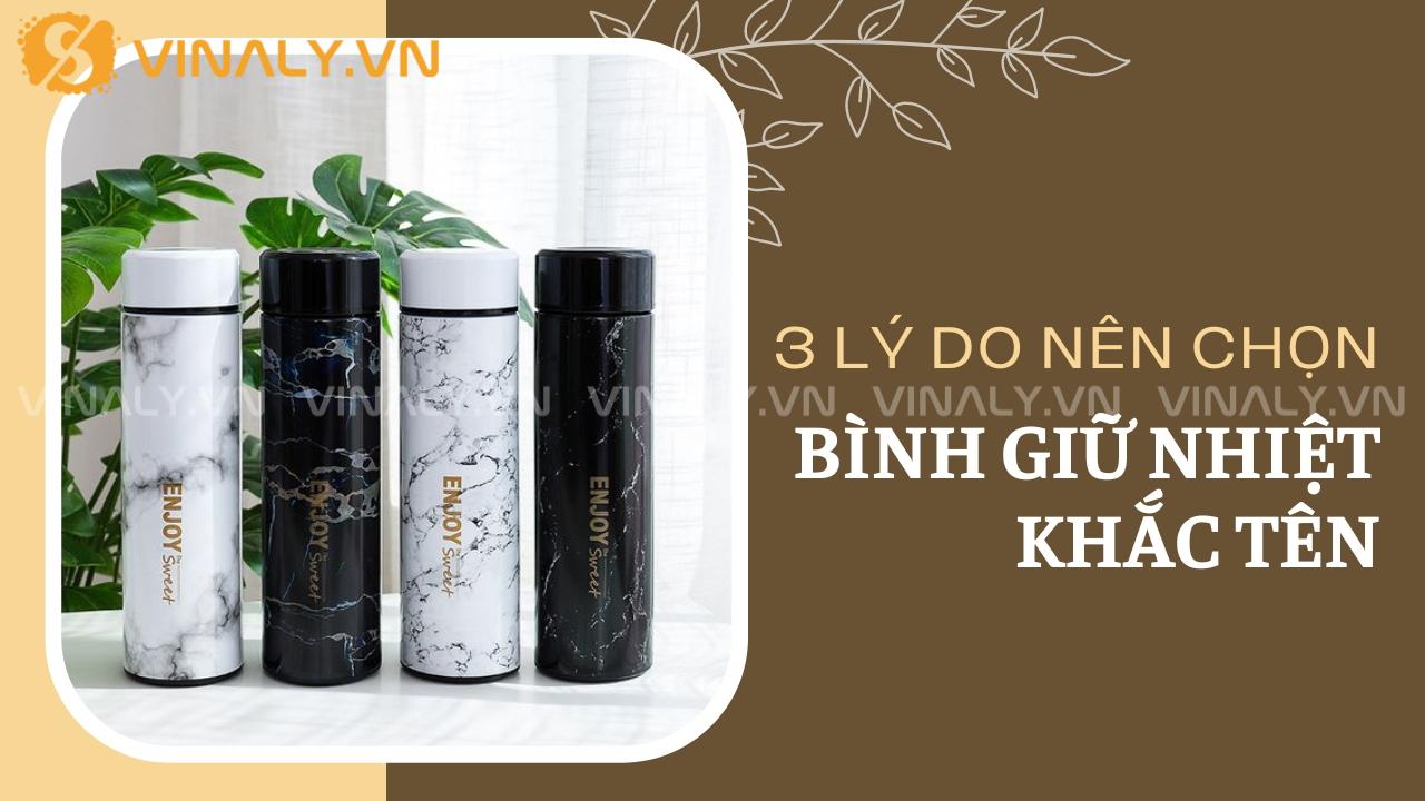 Bình giữ nhiệt khắc tên