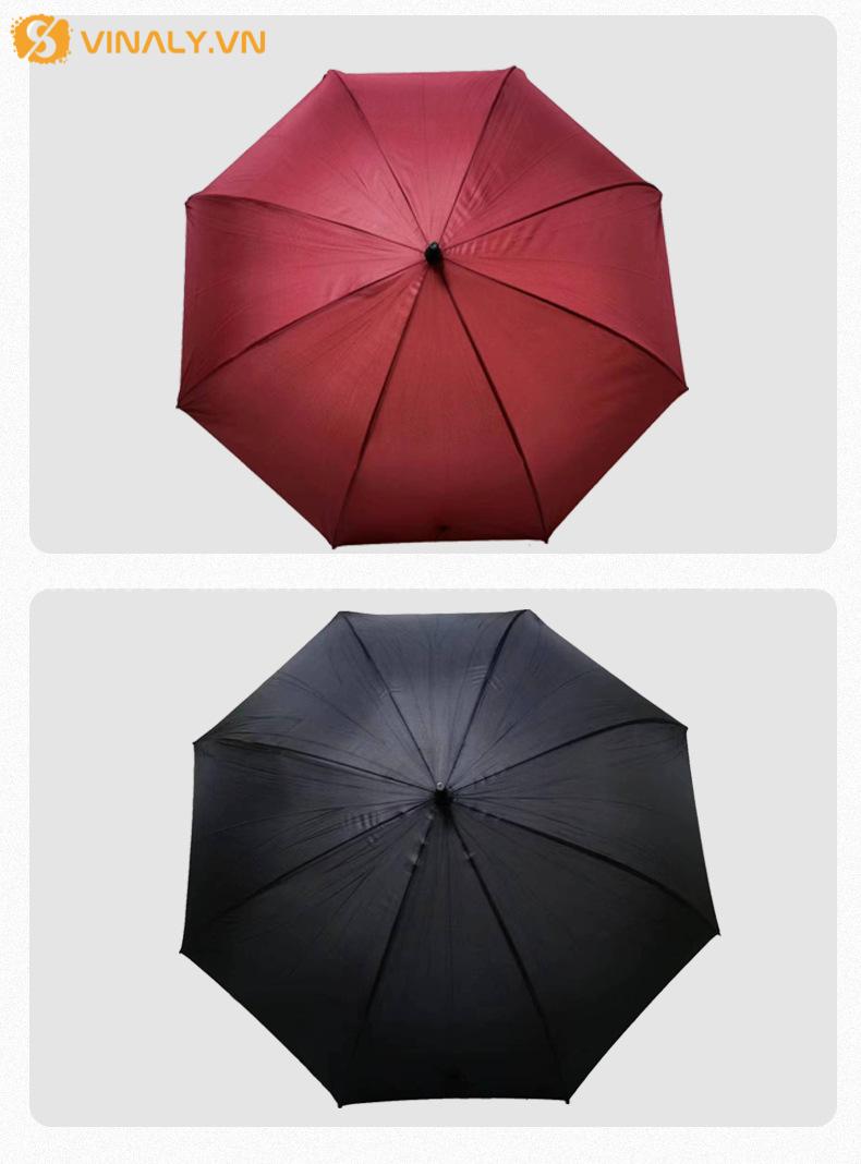 Dù golf in logo: quà VIP & tài trợ giải golf doanh nghiệp 4 Dù golf vải polyester chống UV, phối màu nhận diện thương hiệu