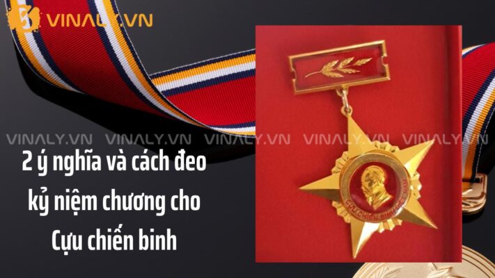 cách đeo kỷ niệm chương