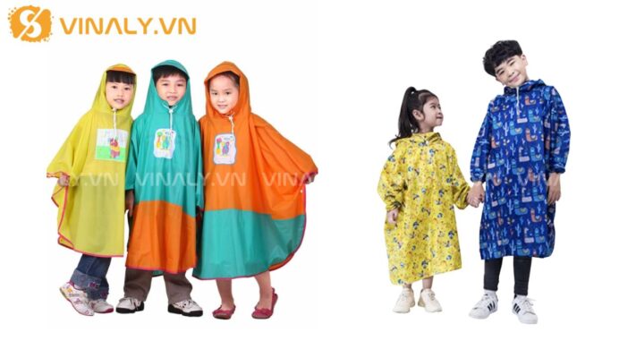 3 điều sai lầm khi lựa áo mưa cho bé 2 áo mưa cho bé