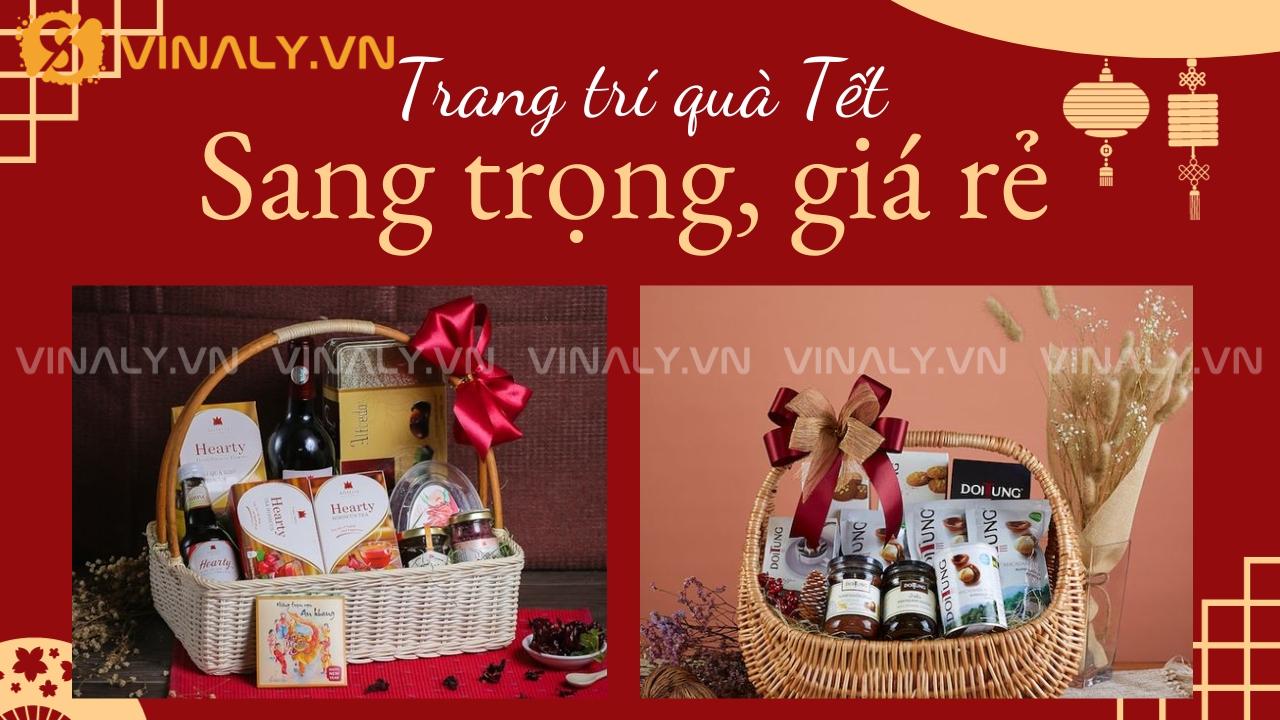 set trang trí quà tết