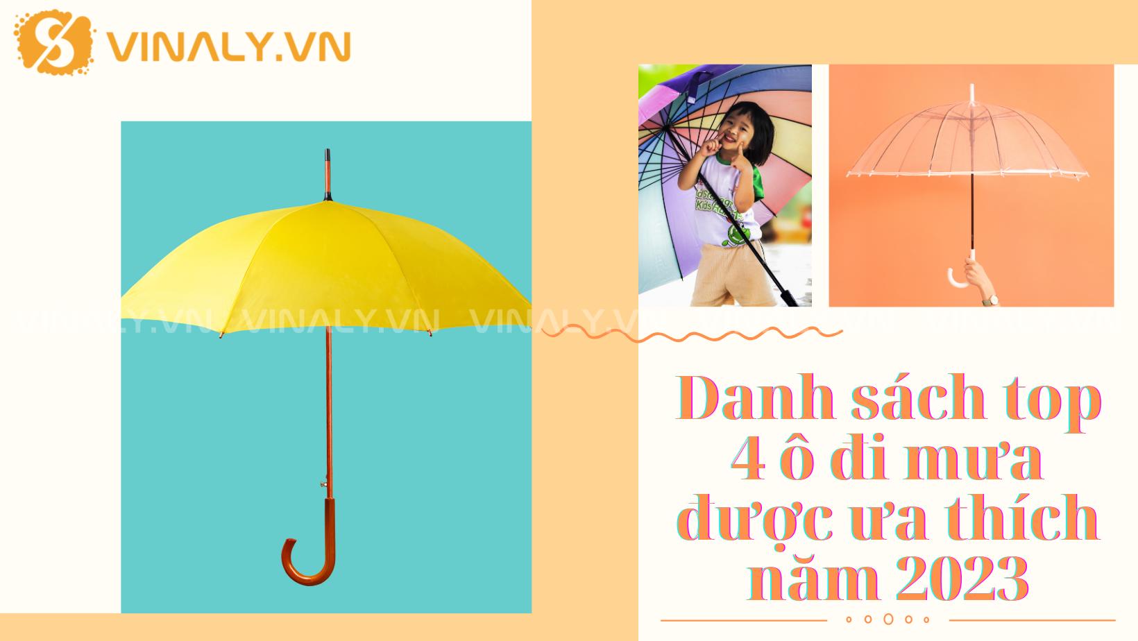 top 4 loại ô đi mưa được ưa thích nhất năm 2023 1 Ô đi mưa đã trở thành một "người bạn" quen thuộc với chúng ta trong những ngày mưa, với những cơn mưa bât chợt của tháng mới. Hãy khám phá danh sách độc đáo về 5 mẫu ô đi mưa
