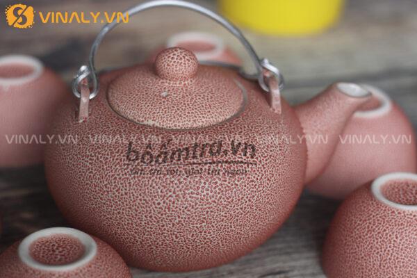 Ấm chén in logo - Nâng tầm thương hiệu quà tặng tinh tế 2024 3 bộ ấm chén bát tràng