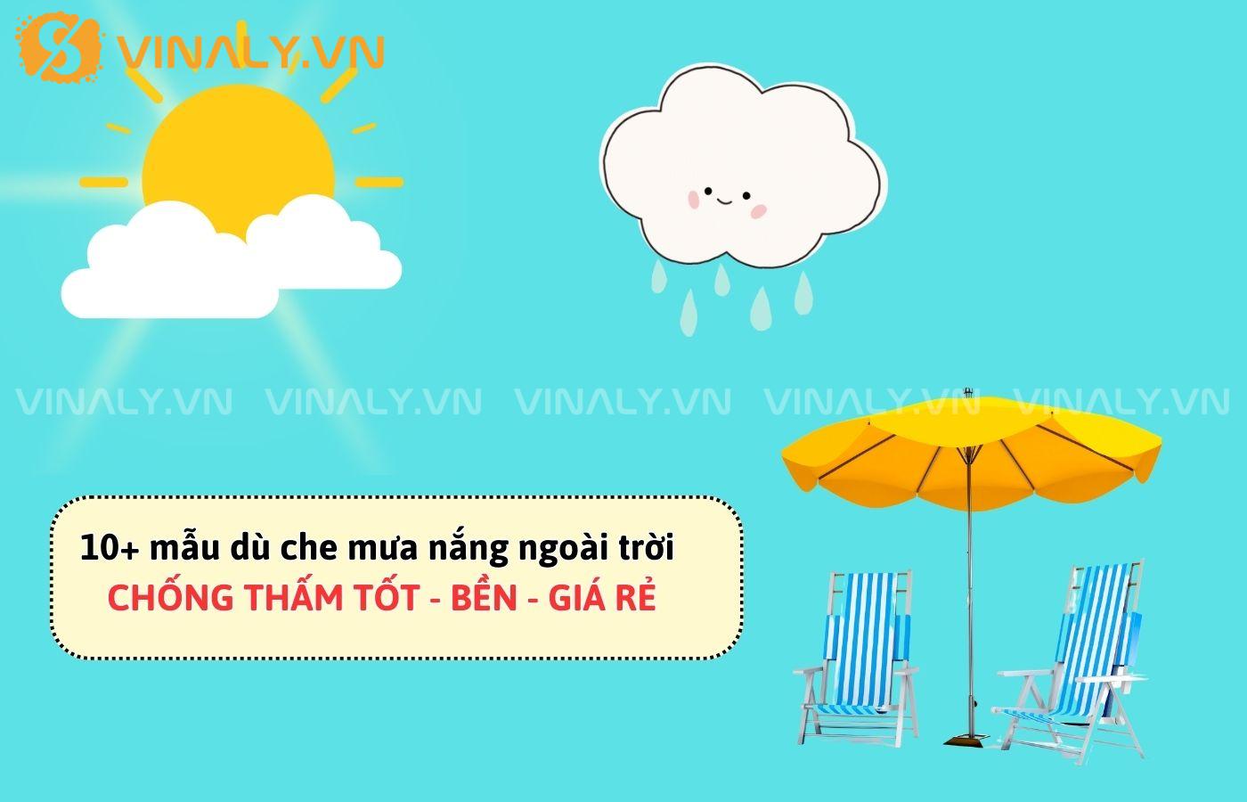 dù che nắng mưa ngoài trời
