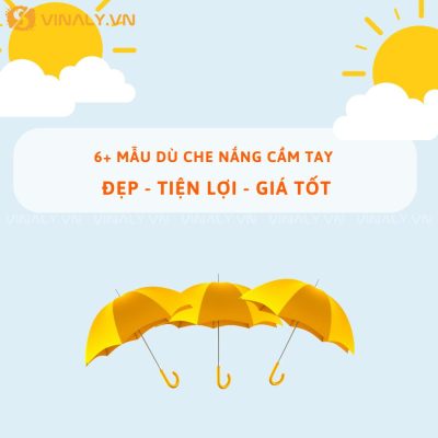 6+ Mẫu dù che nắng cầm tay to, nhỏ ĐẸP - TIỆN LỢI - GIÁ TỐT  1 dù che nắng cầm tay - Vinaly