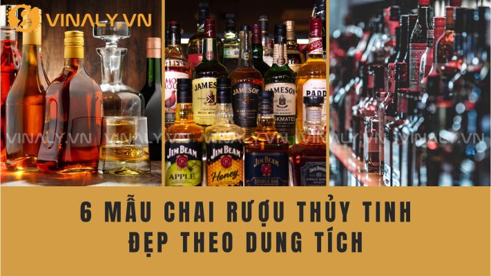 5 Mẫu Chai Rượu Thủy Tinh Đẹp Theo Dung Tích 4 Mẫu chai rượu thủy tinh đẹp