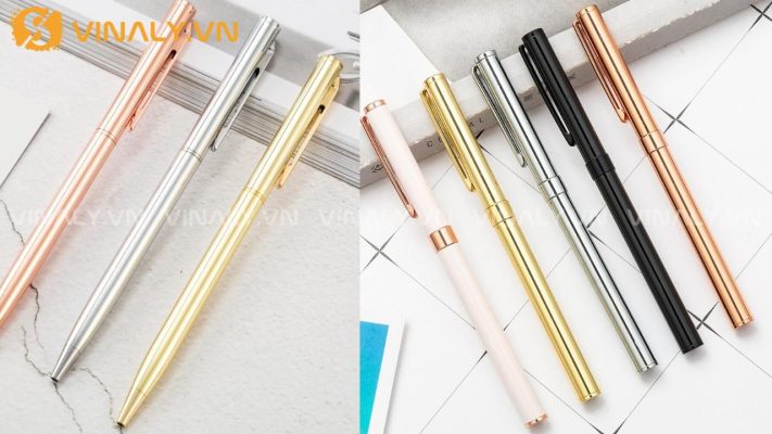 Bút bi quà tặng in khắc theo yêu cầu, giá tốt 2024 4 bút bi quà tặng