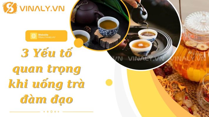 3 Yếu tố quan trọng khi uống trà đàm đạo 6 Uống trà đàm đạo không chỉ là một nghệ thuật mà còn là một nét văn hóa đặc sắc, giúp con người tìm lại sự thanh thản giữa nhịp sống hối hả. Để thực sự tận hưởng những giây phút bình yên và ý nghĩa trong buổi uống trà đàm đạo, chúng ta cần chú trọng đến ba yếu tố quan trọng.