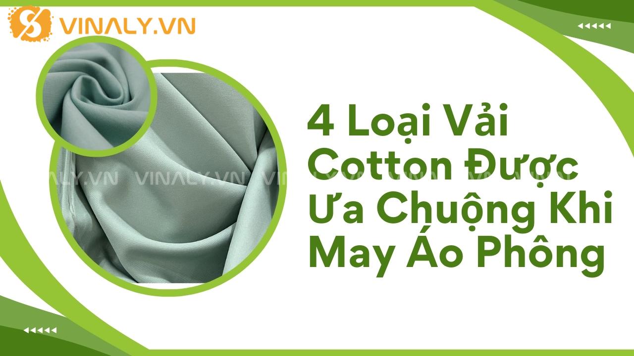 May Áo Phông Với 4 Loại Vải Cotton Được Ưa Chuộng 1 may áo phông