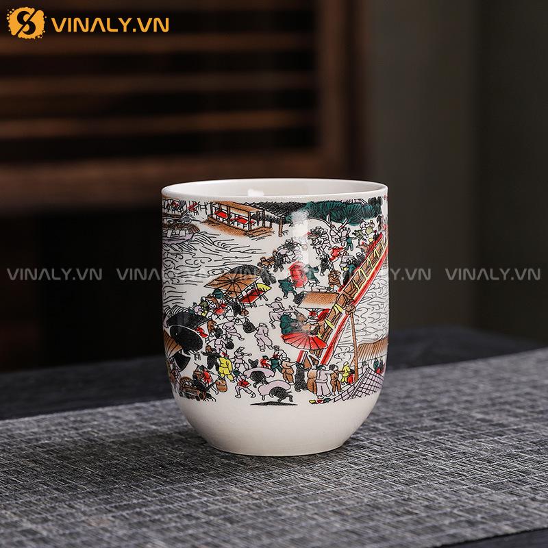 HỘI LÀNG - BỘ ẤM TÁCH TRÀ CỔ ĐIỂN SANG TRỌNG 12 Bộ ấm tách trà cổ điển làm quà tặng