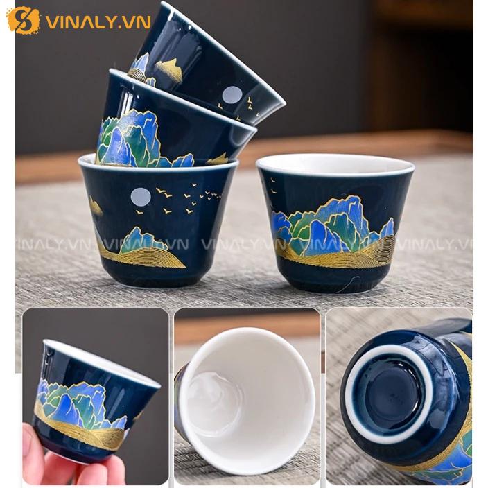 LÂN NGUYỆT - BỘ ẤM TRÀ ĐẠO NHẬT BẢN NGHỆ THUẬT 13 Bộ ấm trà đạo Nhật Bản sang trọng