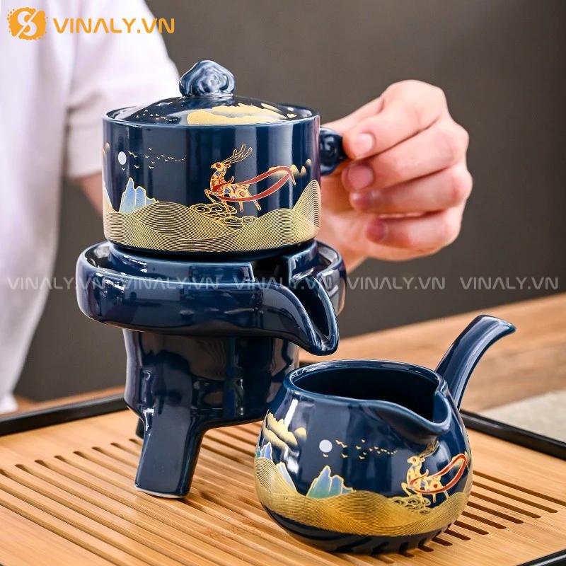 LÂN NGUYỆT - BỘ ẤM TRÀ ĐẠO NHẬT BẢN NGHỆ THUẬT 12 Bộ ấm trà đạo Nhật Bản tao nhã