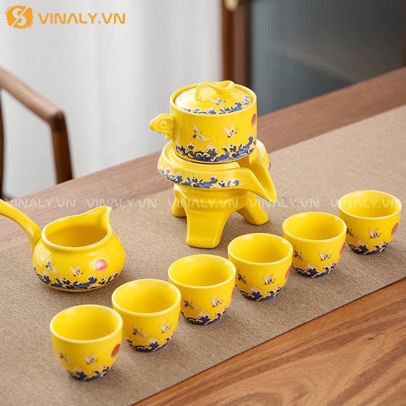 MINH HẠC - BỘ DỤNG CỤ TRÀ ĐẠO ĐẲNG CẤP 13 Bộ dụng cụ trà đạo sang trọng