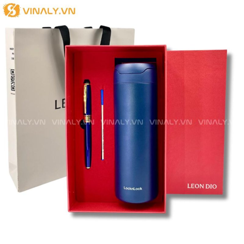 BỘ QUÀ TẶNG BÚT & BÌNH GIỮ NHIỆT - SET QUÀ SANG TRỌNG 11 BỘ QUÀ TẶNG BÚT & BÌNH GIỮ NHIỆT - SET QUÀ LEON DIO