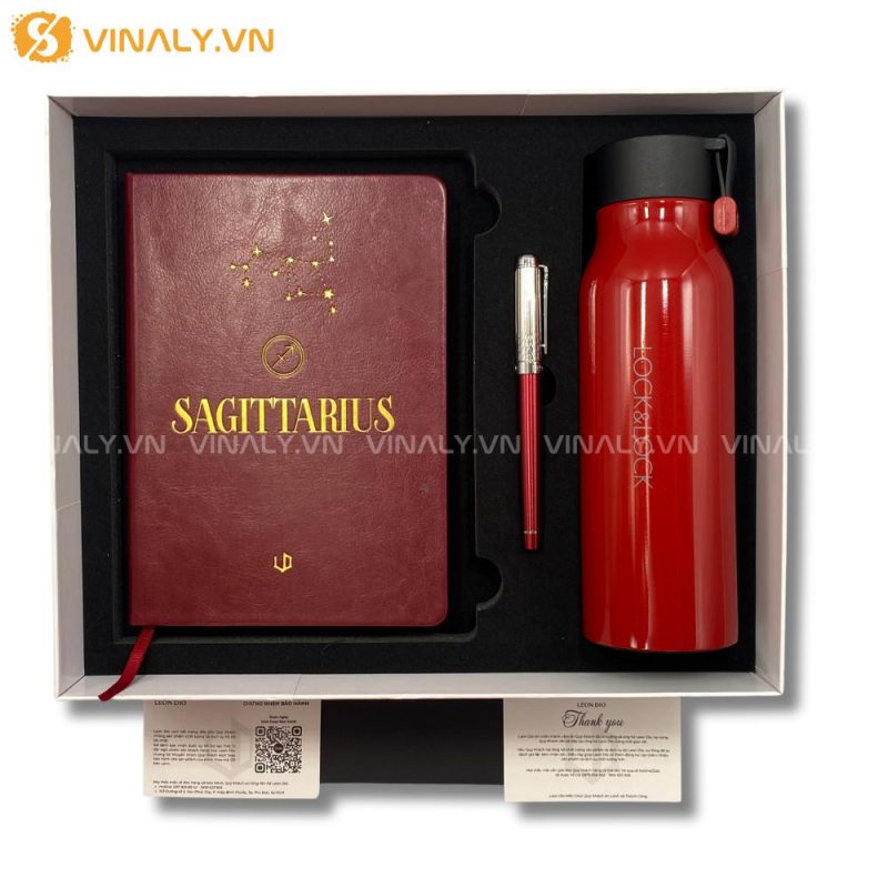 BỘ QUÀ TẶNG BÚT BÌNH SỔ - SET QUÀ TẶNG DOANH NGHIỆP CAO CẤP 13 BỘ QUÀ TẶNG BÚT BÌNH SỔ - SET QUÀ TẶNG DOANH NGHIỆP ĐỎ