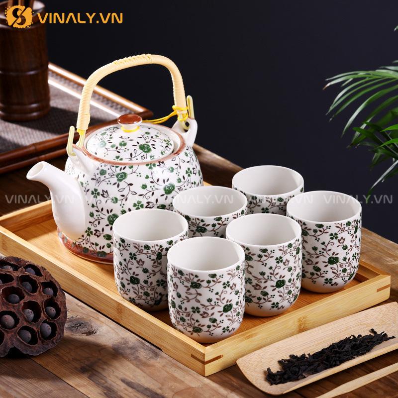 LỤC HOA - BỘ TÁCH TRÀ GỐM SỨ TAO NHÃ 14 Bộ tách trà gốm sứ cổ điển