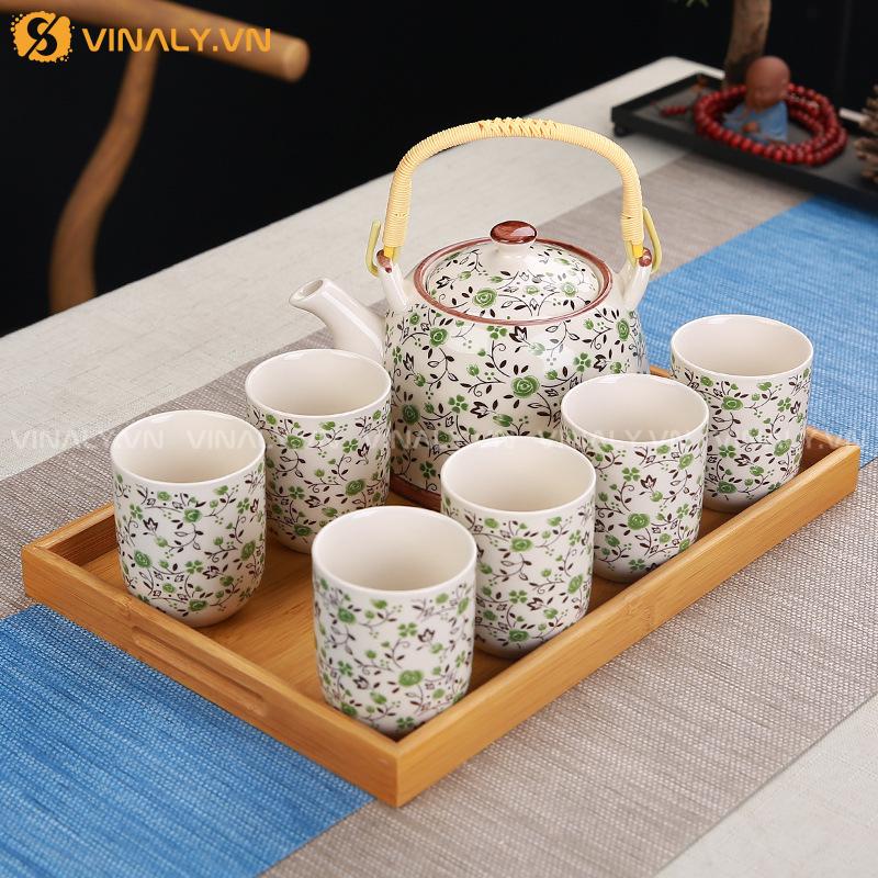 LỤC HOA - BỘ TÁCH TRÀ GỐM SỨ TAO NHÃ 10 Bộ tách trà gốm sứ tinh tế trong từng chi tiết