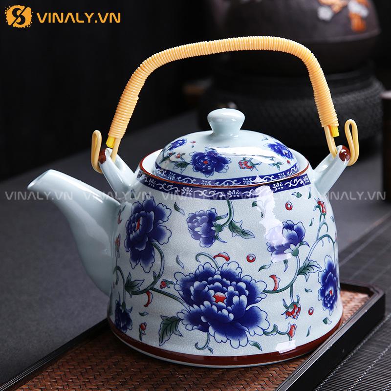 LAM CÁC - BỘ TÁCH TRÀ SANG TRỌNG MEN SỨ 12 Bộ tách trà sang trọng cao cấp