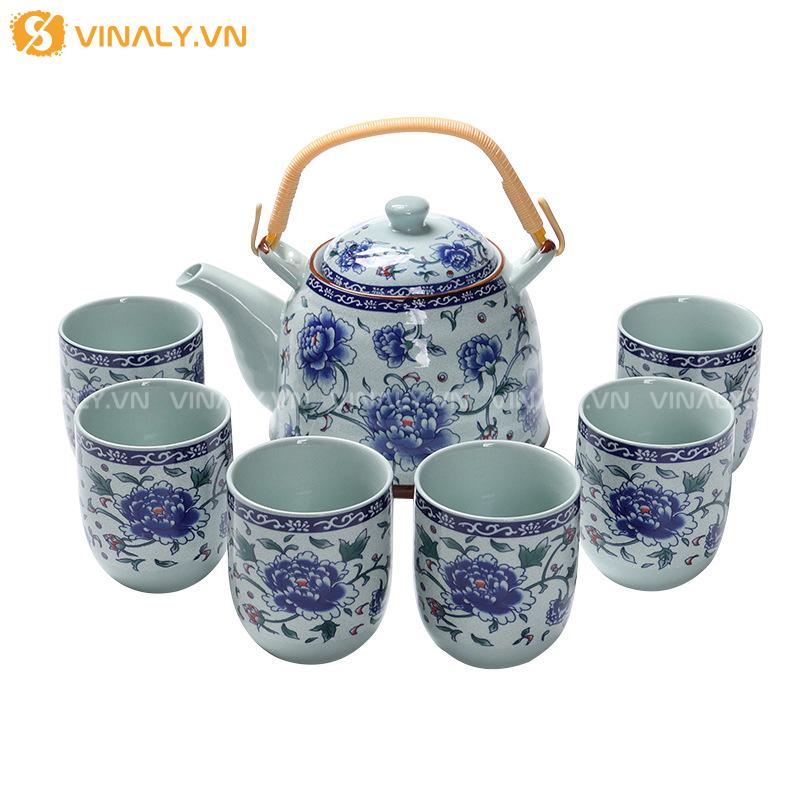 LAM CÁC - BỘ TÁCH TRÀ SANG TRỌNG MEN SỨ 10 Bộ tách trà sang trọng men sứ