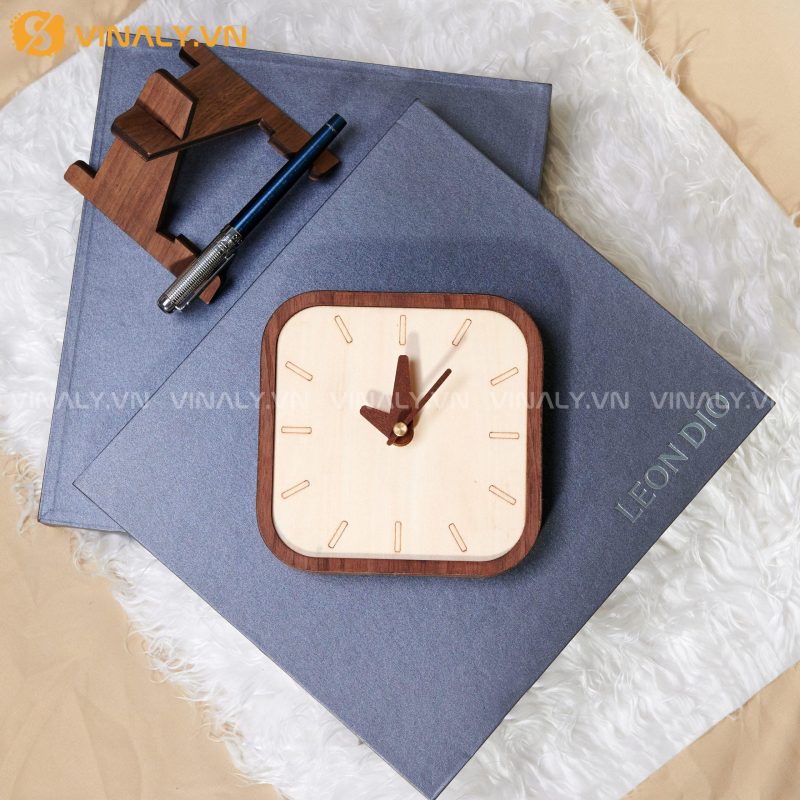 ĐỒNG HỒ DECOR VUÔNG - ĐỒNG HỒ GỖ TREO TƯỜNG PHONG CÁCH 6 ĐỒNG HỒ DECOR VUÔNG - ĐỒ HỒ GỖ TREO TƯỜNG ĐẸP