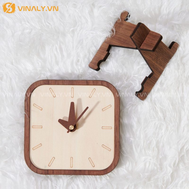 ĐỒNG HỒ DECOR VUÔNG - ĐỒNG HỒ GỖ TREO TƯỜNG PHONG CÁCH 7 ĐỒNG HỒ DECOR VUÔNG - ĐỒ HỒ GỖ TREO TƯỜNG ĐƠN GIẢN