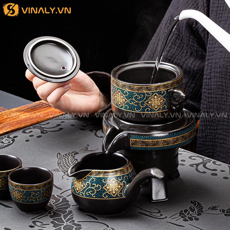 KIM ẨN - DỤNG CỤ PHA TRÀ ĐẠO NHẬT BẢN SANG TRỌNG 14 Dụng cụ pha trà đạo Nhật Bản tông đen tuyền