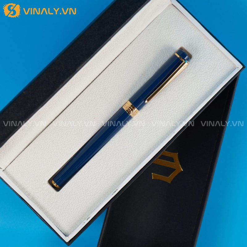 LD011L06 | LEON DIO LE NOBLE ROYAL BLUE - BÚT KÝ CAO CẤP KHẮC TÊN 15 LEON DIO LE NOBLE ROYAL BLUE - BÚT KÝ CAO CẤP KHẮC TÊN ĐẸP