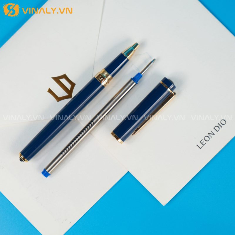 LD011L06 | LEON DIO LE NOBLE ROYAL BLUE - BÚT KÝ CAO CẤP KHẮC TÊN 12 LEON DIO LE NOBLE ROYAL BLUE - BÚT KÝ CAO CẤP KHẮC TÊN TINH TẾ LÀM QUÀ TẶNG