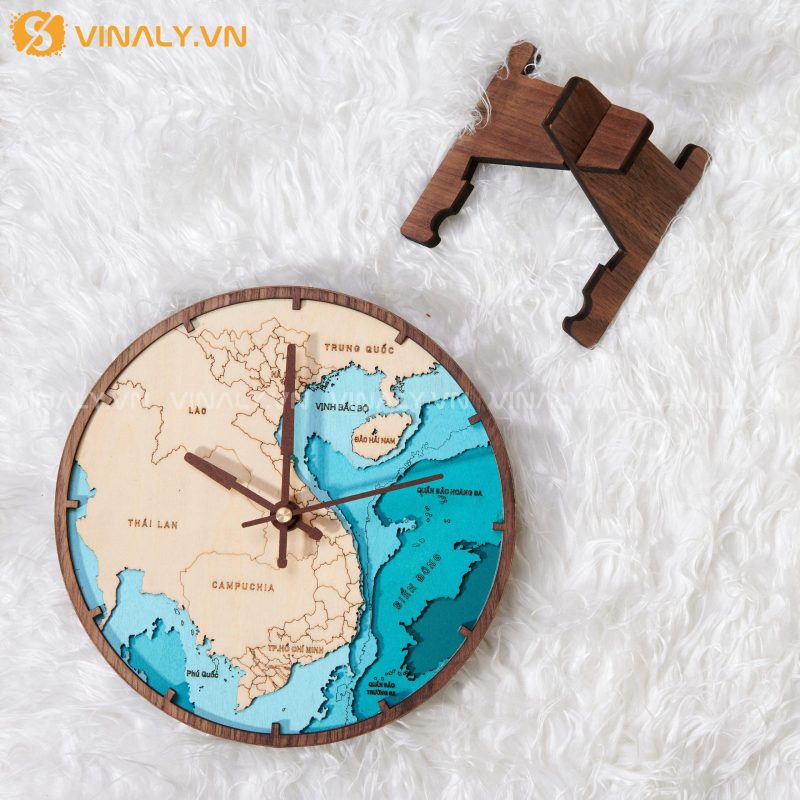 LD017 | VN MAP 3 LỚP - ĐỒNG HỒ BẢN ĐỒ VIỆT NAM 9 VN MAP 3 LỚP - ĐỒNG HỒ BẢN ĐỒ VIỆT NAM ĐỘC ĐÁO