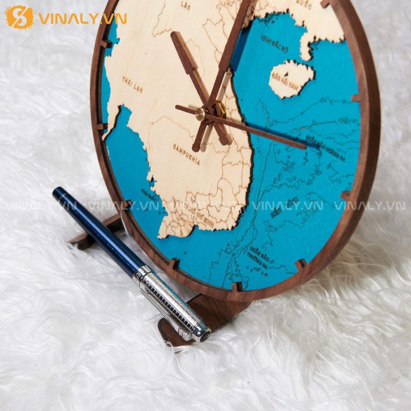 LD017 | VN MAP 3 LỚP - ĐỒNG HỒ BẢN ĐỒ VIỆT NAM 12 VN MAP 3 LỚP - ĐỒNG HỒ BẢN ĐỒ VIỆT NAM SANG TRỌNG