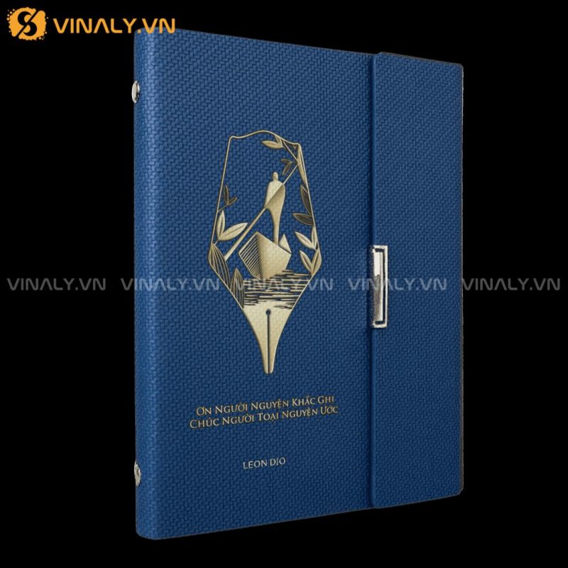 LD NGƯỜI LÁI ĐÒ - SỔ TAY DA LEON DIO CAO CẤP 14 LD NGƯỜI LÁI ĐÒ - SỔ TAY DA TÔNG XANH