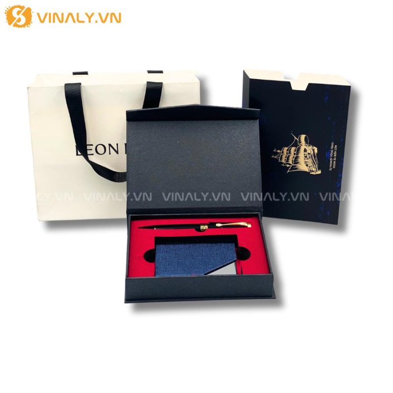 THƯỢNG PHẨM - BỘ QUÀ TẶNG VÍ BÚT ĐỰNG NAMECARD 9 THƯỢNG PHẨM - BỘ QUÀ TẶNG VÍ BÚT TÔNG XANH SANG TRỌNG