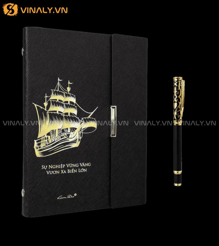VƯƠN XA BIỂN LỚN - SET SỔ TAY VÀ BÚT KÝ QUÀ TẶNG SANG TRỌNG 11 VƯƠN XA BIỂN LỚN - SET SỔ TAY VÀ BÚT LEON DIO
