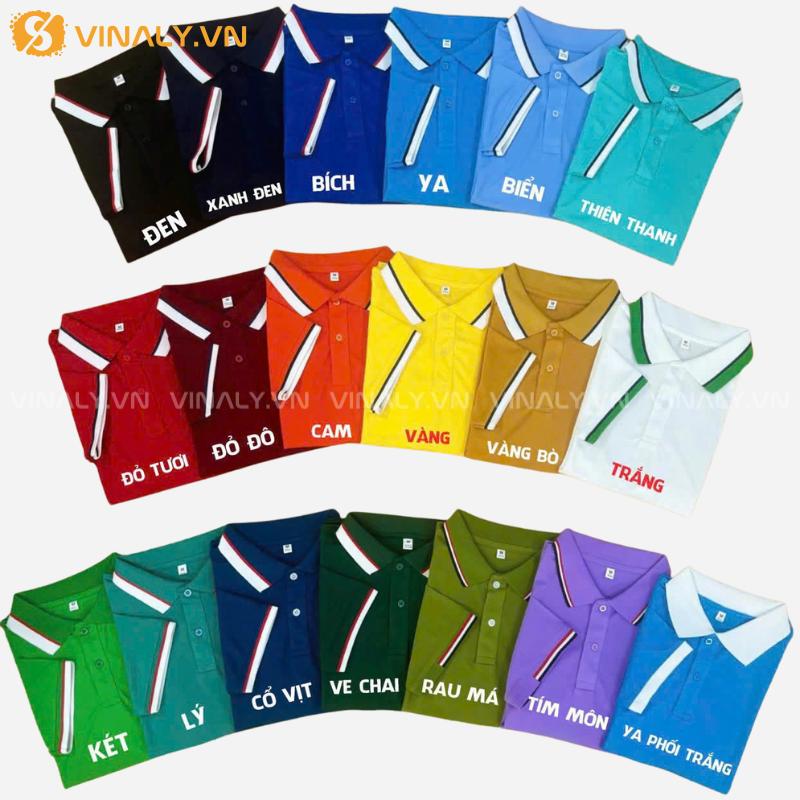 ÁO POLO CỔ VIỀN - ÁO THUN POLO CÁ SẤU MÈ THANH LỊCH 12 ÁO POLO CỔ VIỀN - ÁO THUN POLO CÁ SẤU MÈ BẢNG MÀU CHI TIẾT