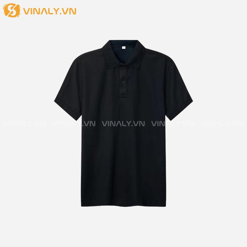 ÁO POLO TRƠN - ÁO THUN POLO 100% COTTON 4 CHIỀU 220GMS 9 ÁO POLO TRƠN - ÁO THUN POLO 100% COTTON 4 CHIỀU 220GMS MÀU ĐEN