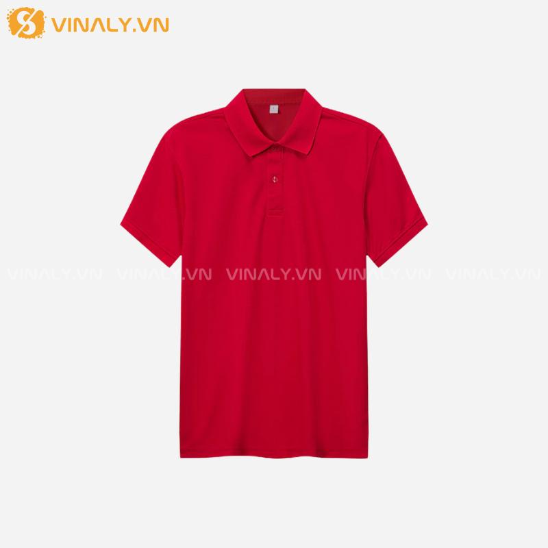 ÁO POLO TRƠN - ÁO THUN POLO 100% COTTON 4 CHIỀU 220GMS 8 ÁO POLO TRƠN - ÁO THUN POLO 100% COTTON 4 CHIỀU 220GMS MÀU ĐỎ