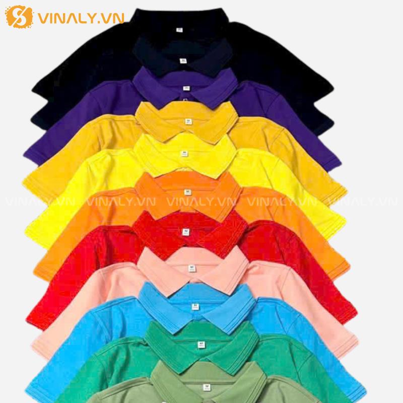 ÁO POLO TRƠN - ÁO THUN POLO 100% COTTON 4 CHIỀU 220GMS 13 ÁO POLO TRƠN - ÁO THUN POLO 100% COTTON 4 CHIỀU 220GMS NHIỀU MÀU SẮC