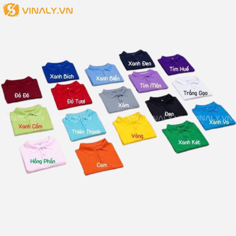 ÁO TEAM CAO CẤP - ÁO THUN POLO POLI THÁI 14 ÁO TEAM CAO CẤP - ÁO THUN POLO POLI THÁI CỔ VIỀN BẢNG MÀU TRƠN