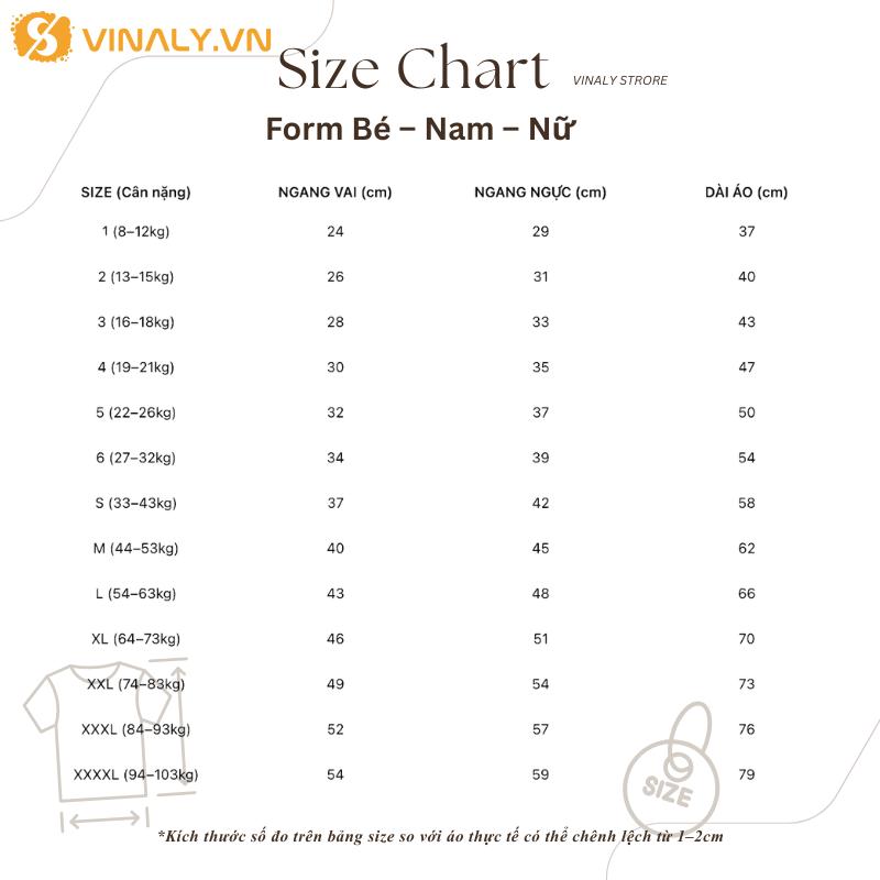 ÁO TEAM CAO CẤP - ÁO THUN POLO POLI THÁI 15 BẢNG SIZE CHI TIẾT