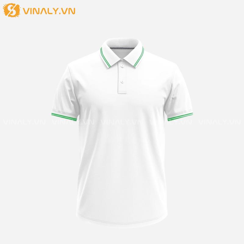 ÁO TEAM CAO CẤP - ÁO THUN POLO POLI THÁI 12 ÁO TEAM CAO CẤP - ÁO THUN POLO POLI THÁI VIỀN XANH LÁ