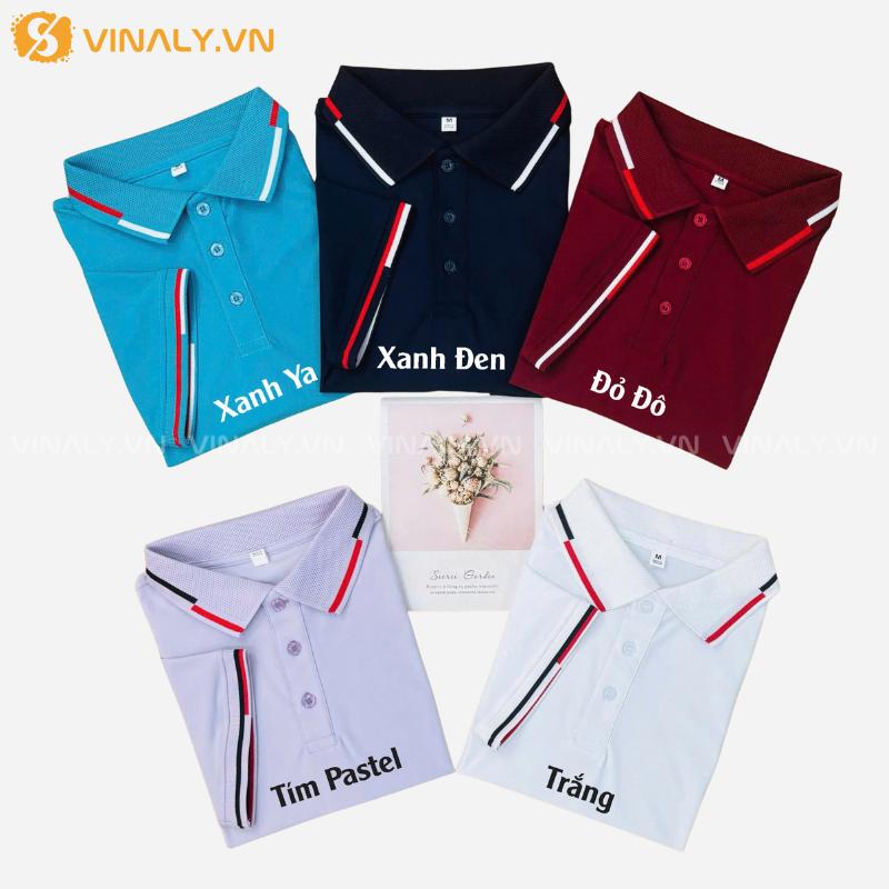 ÁO THUN CÁ SẤU - ÁO THUN POLO AIRY COOL MAX 12 BẢNG MÀU CHI TIẾT
