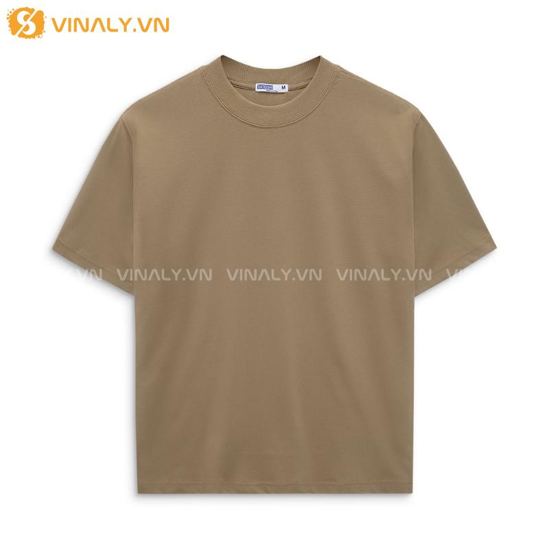 ÁO THUN TAY NGẮN CỔ TRÒN TICI FORM ĐẸP LÀM ÁO TEAM 12 ÁO THUN TAY NGẮN CỔ TRÒN TICI FORM ĐẸP LÀM ÁO TEAM TÔNG NÂU