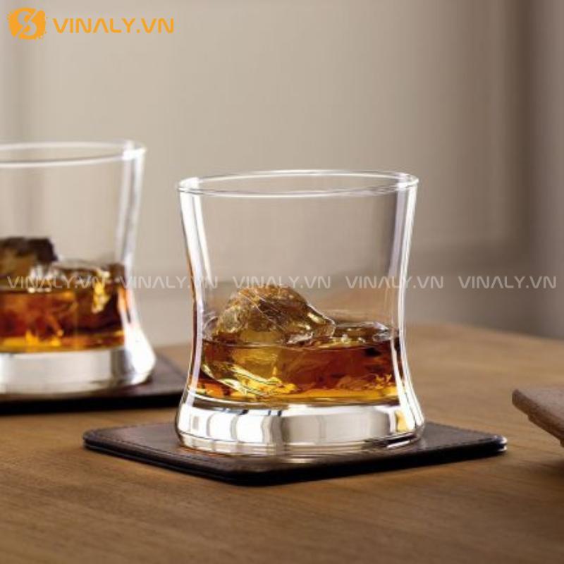 1B13309 | TANGO - CỐC THUỶ TINH UỐNG RƯỢU THIẾT KẾ ĐỘC ĐÁO 255ML 9 LY ROCK DÁNG MIỆNG LOE - ĐÁY DÀY ĐỘC ĐÁO